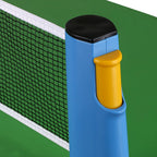Hipiwe Retractable Table Tennis Net Replacement, Ping Pong Net And Post, 6 Feet(1.8M, Fits Tables Up To 2.0 Inch (5.0 Cm) (Blue)
