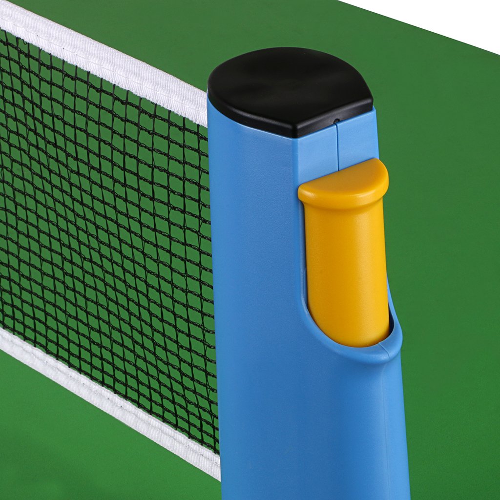Hipiwe Retractable Table Tennis Net Replacement, Ping Pong Net And Post, 6 Feet(1.8M, Fits Tables Up To 2.0 Inch (5.0 Cm) (Blue)
