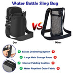 Cosmos Water Bottle Bag Crossbody Bottle Holder Carrier Case Bag Bottle Sling Bag Pouch With Adjustable Shoulder Strap & Pocket,