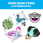 Bigmouth Inc 4 Ft Inflatable Snow Tube For Kids And Adults, Heavy Duty Pvc Sled For Tubing & Sledding, Easy Grip Handles, Easy D