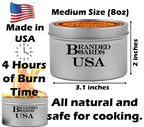 Branded Boards | Made In Usa | Portable Mini Bonfire Campfire In A Can | Reusable & Up To 4 Hours Of Burn Time | Picnics Parties