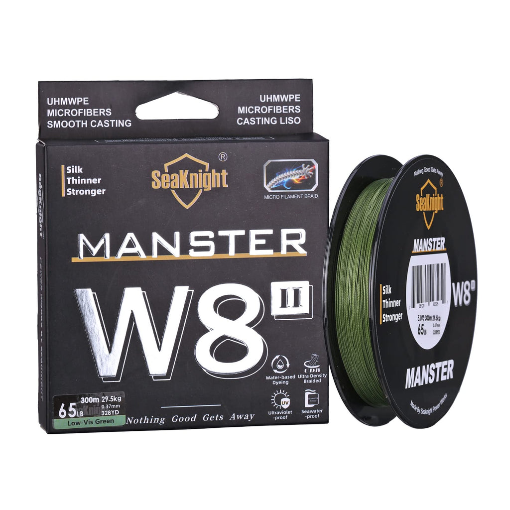 Seaknight W8 Ii 8 Strands Braided Lines 164Yds/ 328Yds/ 547Yds Smooth Pe Braid Multifilament Carp Fishing Lines Saltwater For Se