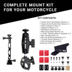 Insta360 Motorcycle Bundle - Complete Mounting Kit For Insta360 One X3/X2/X 360 Cameras | Compatible With Insta360 One R/Rs, Evo