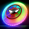 Led Flying Disc With Millions Of Colors, Rechargeable, Water-Resistant, 42 Leds, 175G Light Up Disc, 12 Modes, Spider Outdoor To