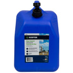 Scepter Flow Control 5 Gallon Water Jug With Spigot, Leak-Proof Heavy Duty Water Can For Camping Supplies, Storage, Hurricanes A