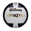 Wilson K1 Gold Indoor Game Volleyball - Official Size, Black/White