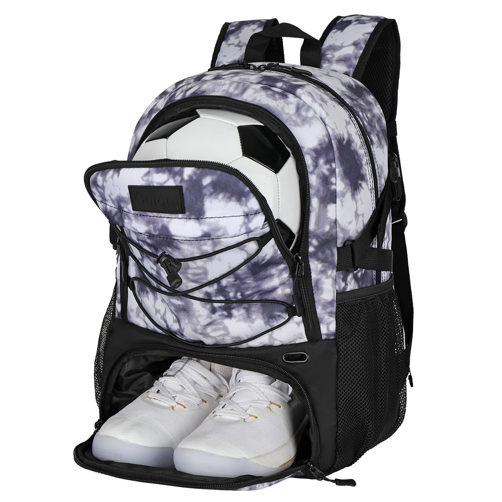 Goloni Soccer Backpack,Basketball bag with Ball Compartment & Shoe Compartment,Backpack for Soccer, Football, Volleyball, Swim, 