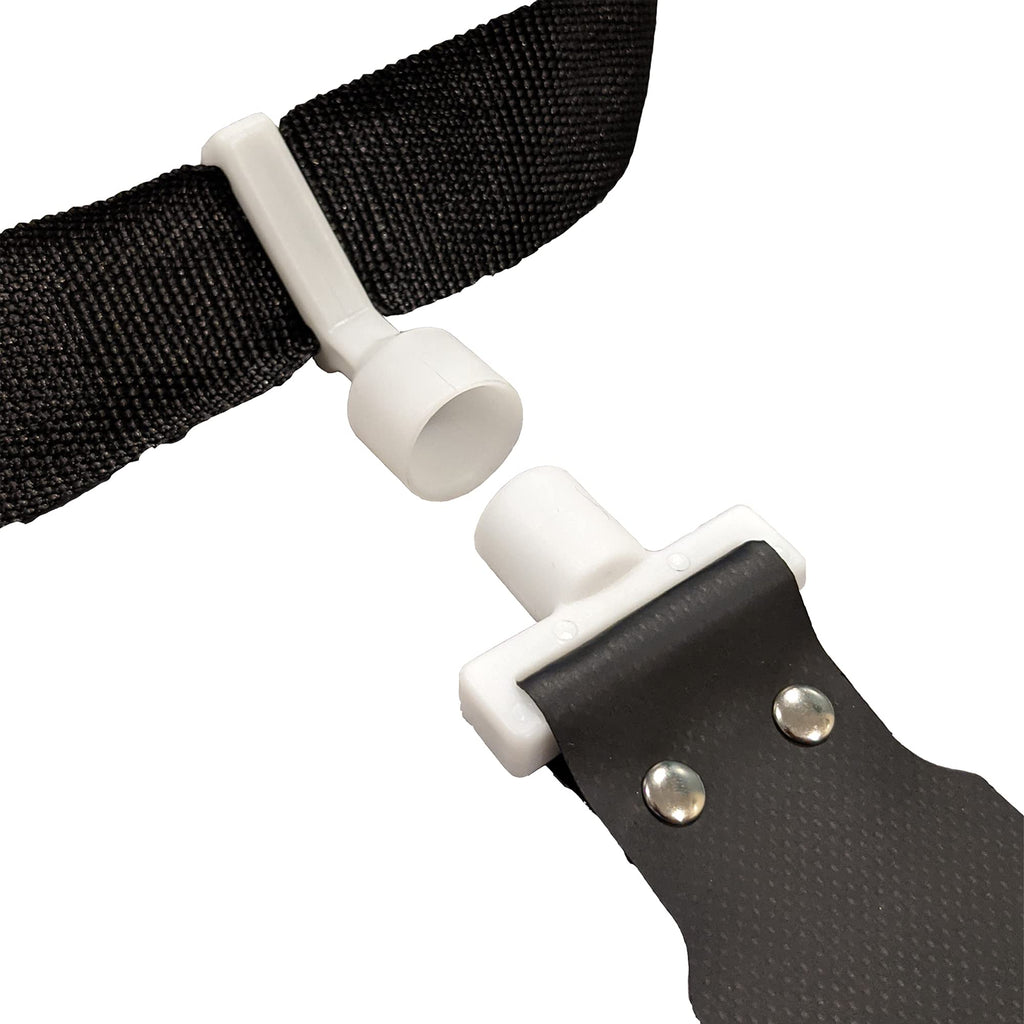 Public Sports Flag Football Belt - 2 Flags - Single (Black)
