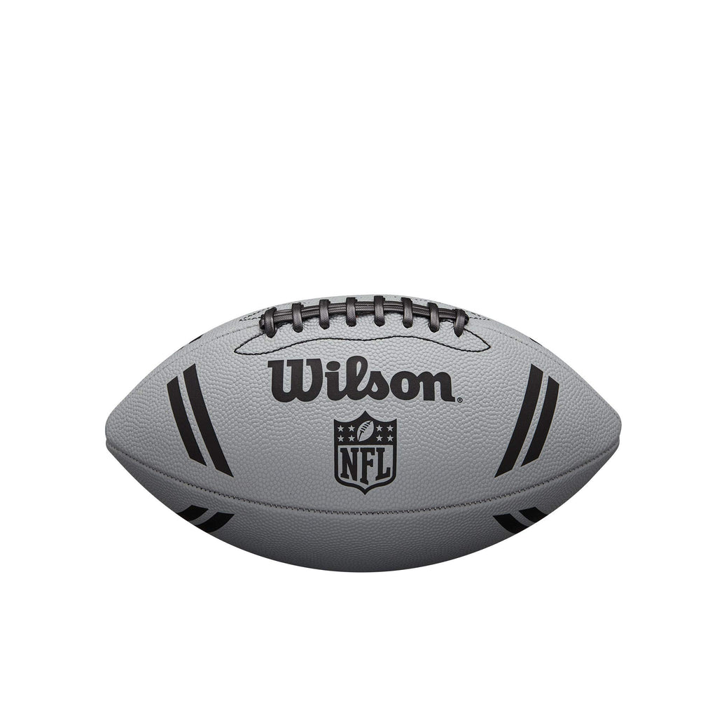 Wilson Nfl Spotlight Football - Silver, Junior Size