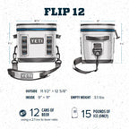 Yeti Hopper Flip 12 Portable Soft Cooler, Nordic Purple