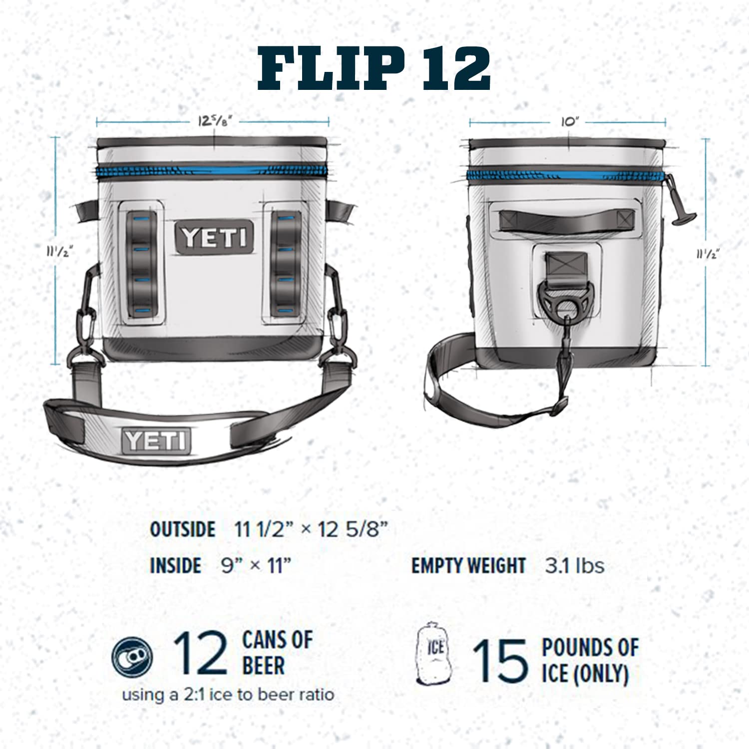 Yeti Hopper Flip 12 Portable Soft Cooler, Nordic Purple