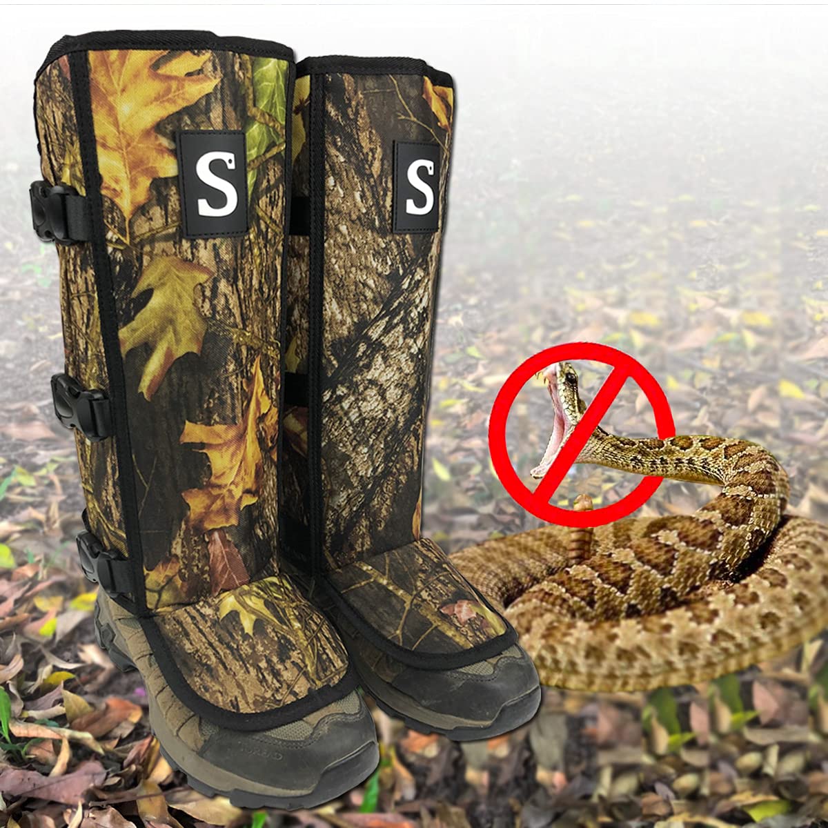 Smarkey Snake Gaiters Bite Protection Guard For Lower Legs Protects Against All Types Of Rattlesnakes And Other Poisonous Snakes