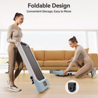 Walking Pad Treadmill With Handle Bar, 3.0Hp Small Foldable Treadmills For Home With App Remote Control And Led Display, 7.5Mph