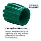 Scuba Choice Scuba Diving Tank Valve Knob - Round Shape, Green