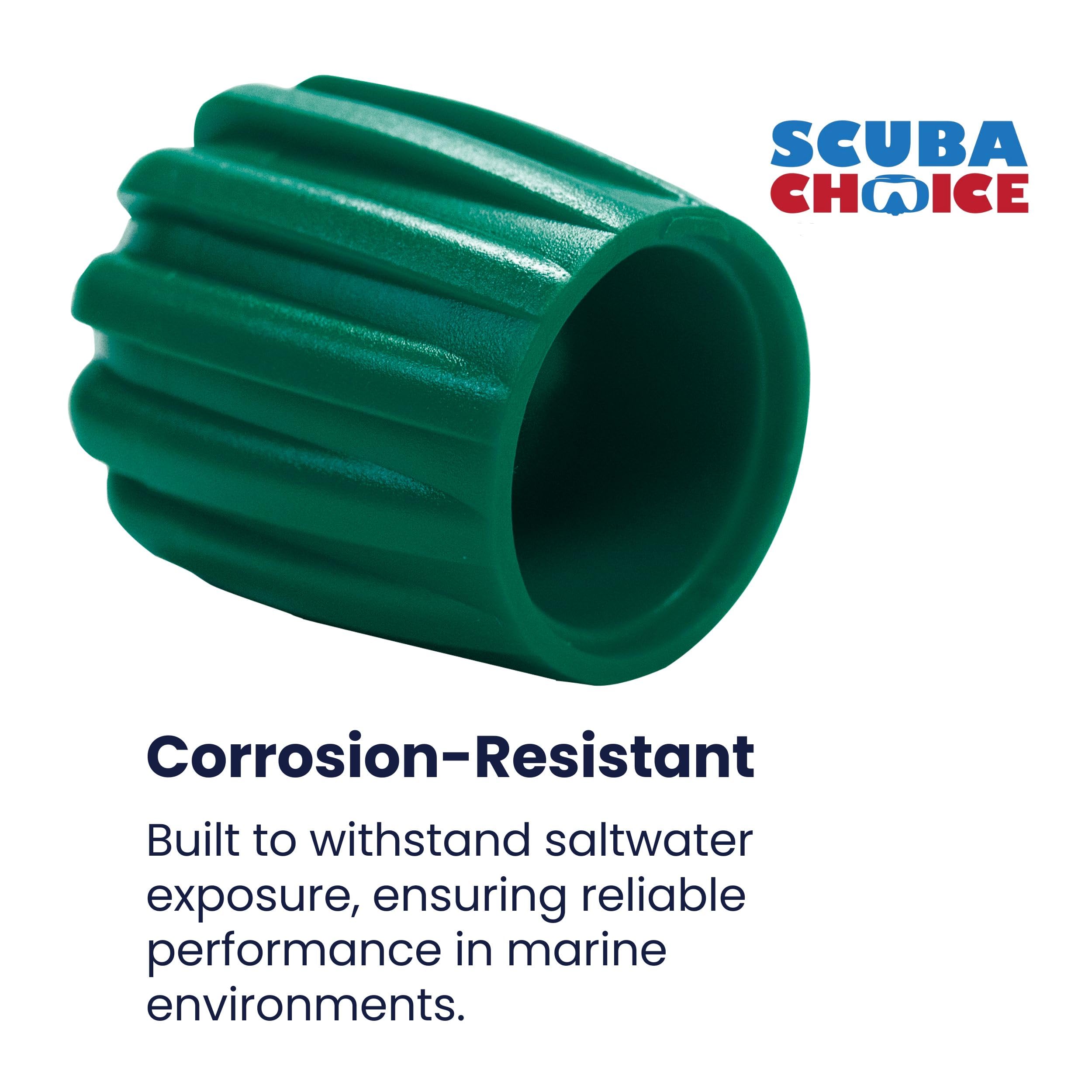 Scuba Choice Scuba Diving Tank Valve Knob - Round Shape, Green