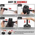 Abiarst Ab Roller Wheel, Abs Workout Equipment for Abdominal & Core Strength Training, Home Gym Exercise Wheels for Men Women, w
