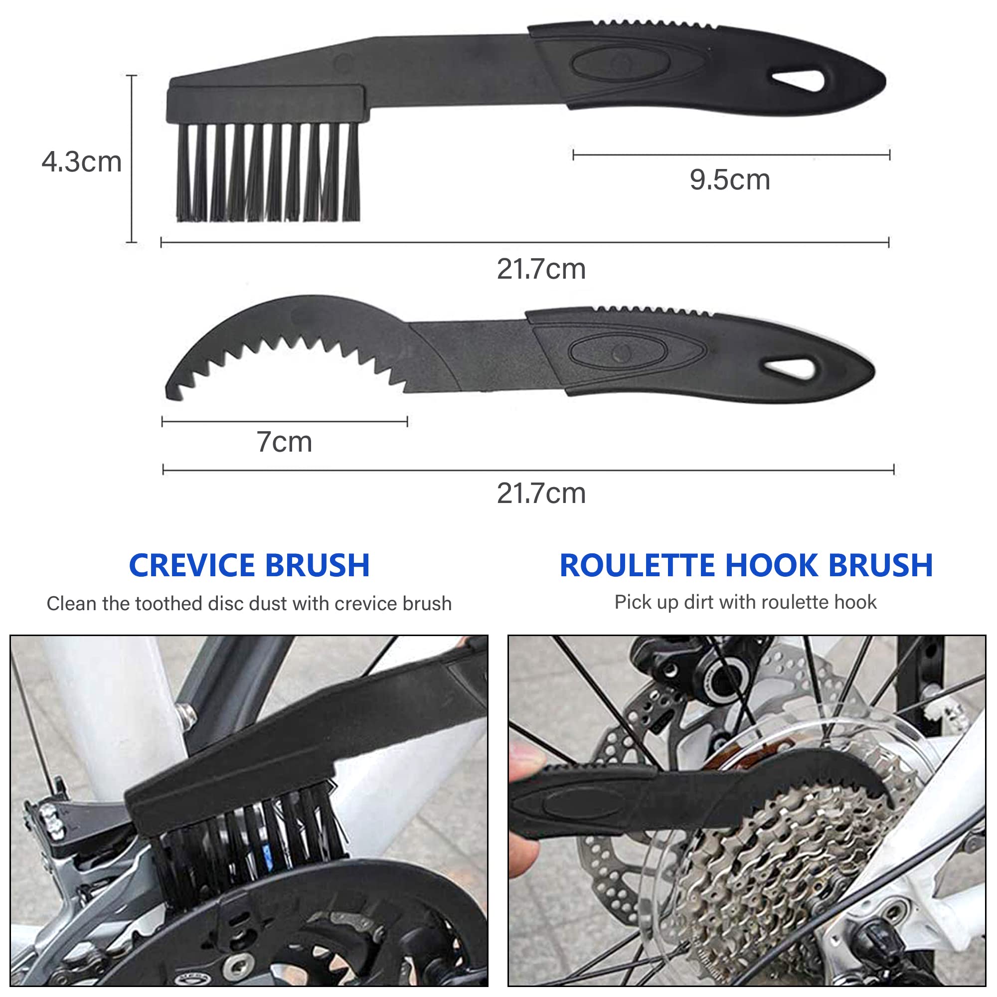 Yimax Bike Chain Cleaner Set, Bicycle Cleaning Kit Chain Lube And Cleaning Spray Biodegradable Bike Chain Lubricant With Brushes