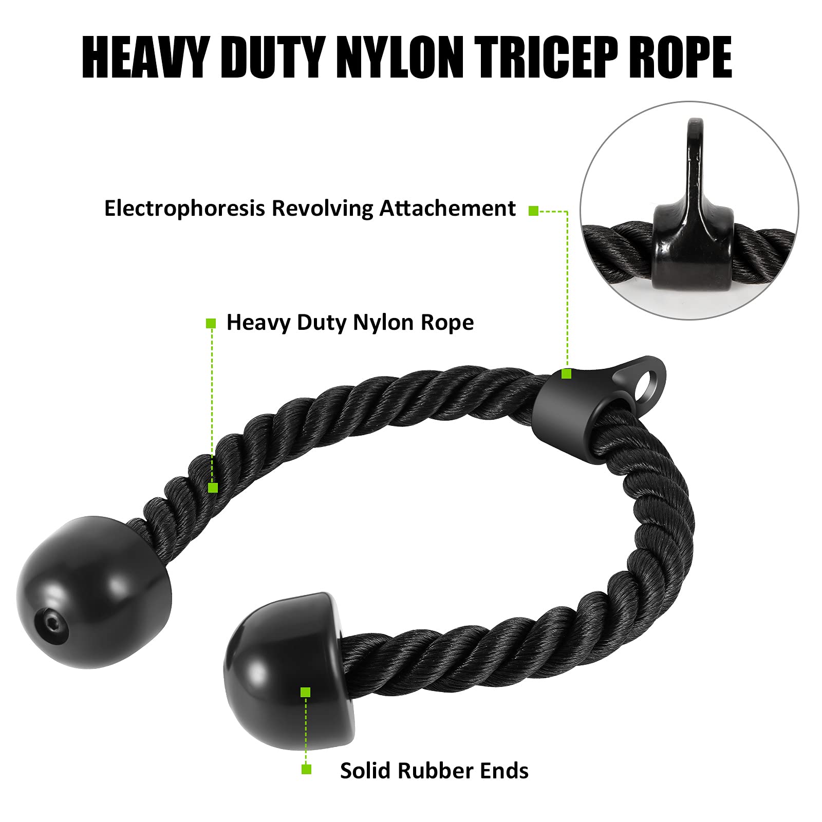 Dynasquare Cable Attachments For Home Gym, Lat Pulldown Attachment, Weight Machine Accessories, Straight Pull Down Equipment, V-