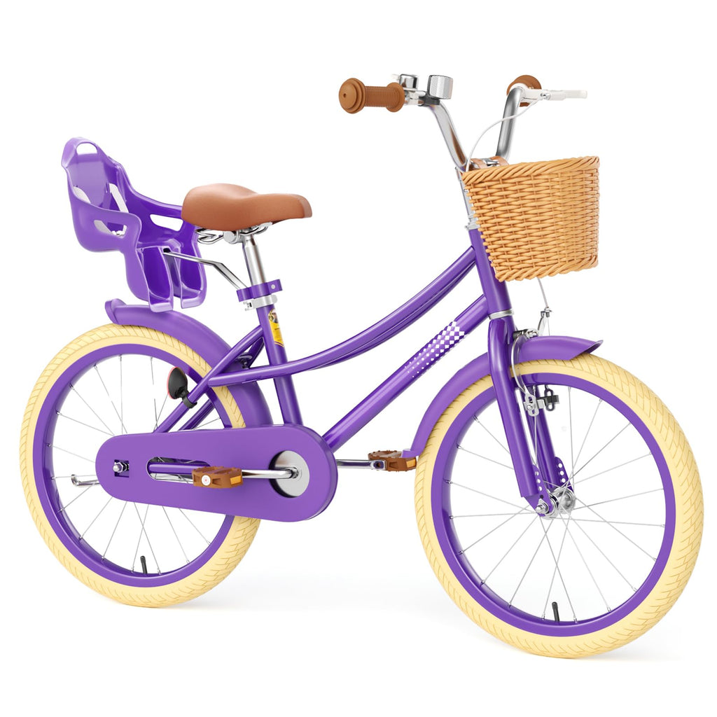 Glaf Toddler Girls Bike For 2-12 Years Old 12 14 16 20 Inch Girls Bike With Training Wheels And Baby Doll Seat Kids Bike Bicycle