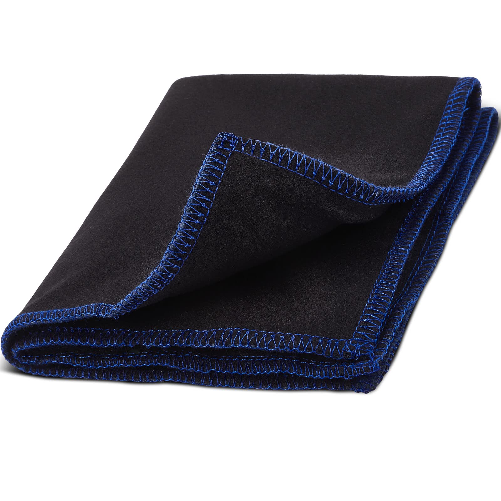 Patelai Bowling Ball Towel Microfiber Bowling Ball Cleaning Pad Rag Leather Towels Wipe Off Cloth Accessories 12 X 10 Inches(Bla