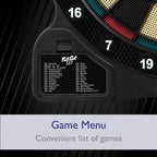 Fat Cat By Gld Products 727 Electronic Dartboard Value Size Over 15 Games And 132 Options Auto-Scoring Compact Display With Miss