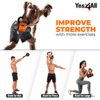 Yes4All Kettle grip, Kettlebells Dumbbell Grip Handle, Convert Dumbbells into Kettlebell, Portable Dumbbell Converter Weight Gri