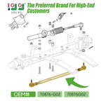 10L0L Golf Cart Tie Rod Assembly For 2001-Up Ezgo Txt, Shuttle, Workhorse & St Series Pds Gas & Electric, Oem# 70876-G02 70876G0