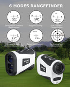 Jiehome Golf Range Finder X1 660 Yards Rangefinder With Slope Flagpole Lock Vibration 6X Magnification Rechargeable Laser Distan