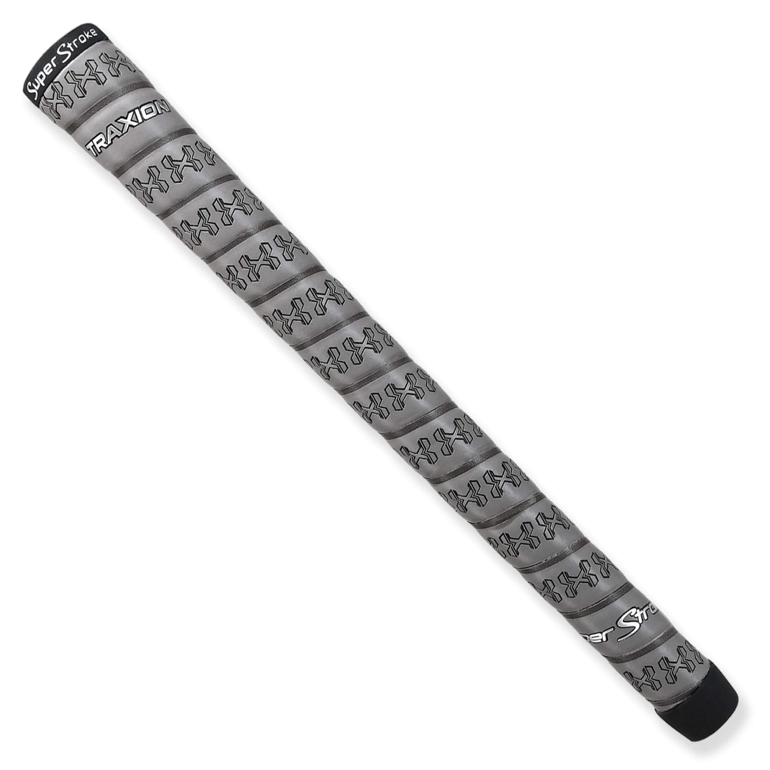 SuperStroke Traxion Wrap Gold Club Grip, Gray (Oversize) | Advanced Surface Texture that Improves Feedback and Tack | Extreme Gr