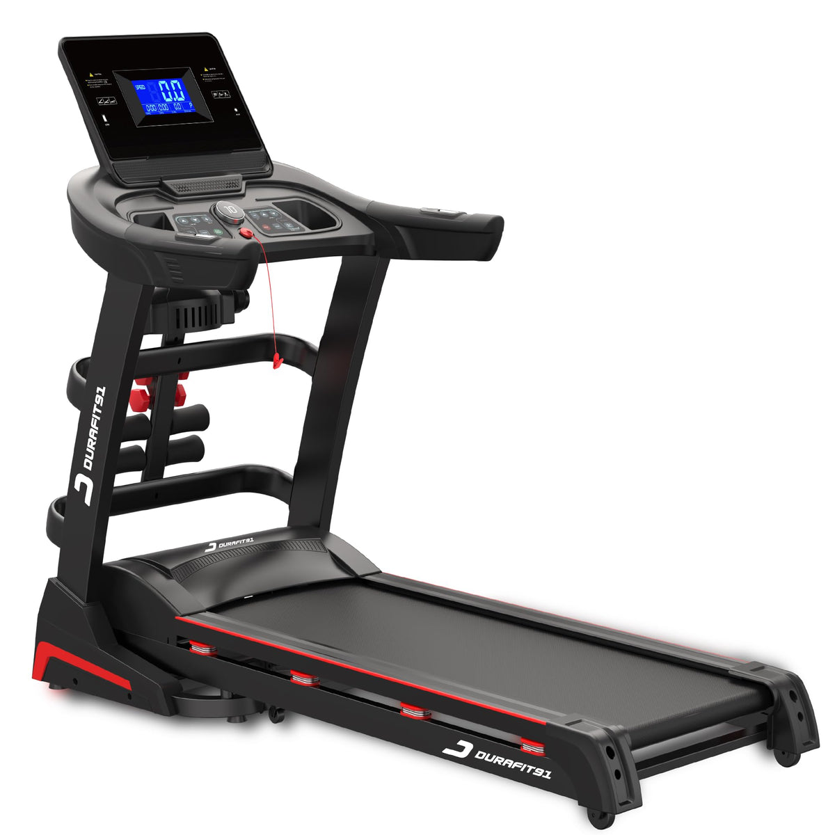Durafit91 Panther Pro Multifunction|5.5 Hp Peak Dc Motorized Foldable Treadmill |Auto Incline 15 Level |Max Speed 18 Km/Hr | Use