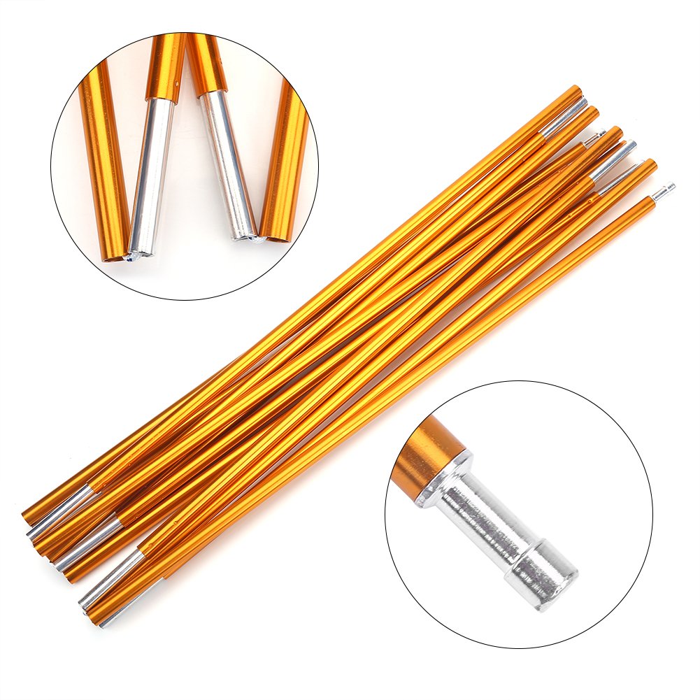 Tent Poles Replacement, Lightweight Tent Pole Repair Kit -24 Sections Aluminum Alloy Anti-Uv Windproof Waterproof Tent Poles Awn