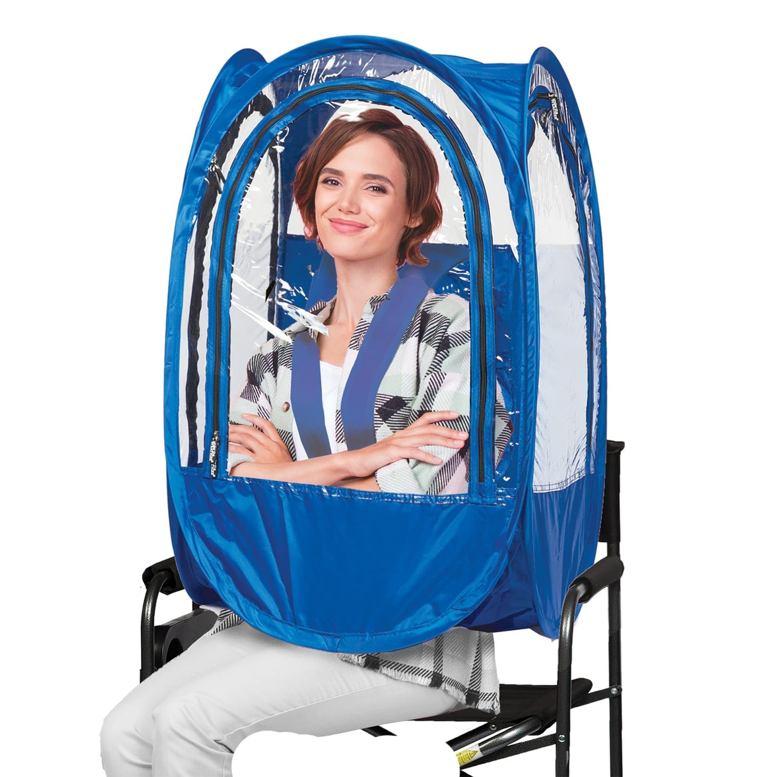 Weatherpod Small Upper-Body Pod With Straps- 1-Person Wearable Weather Protection From Cold, Wind And Rain In Stadium Seating Or
