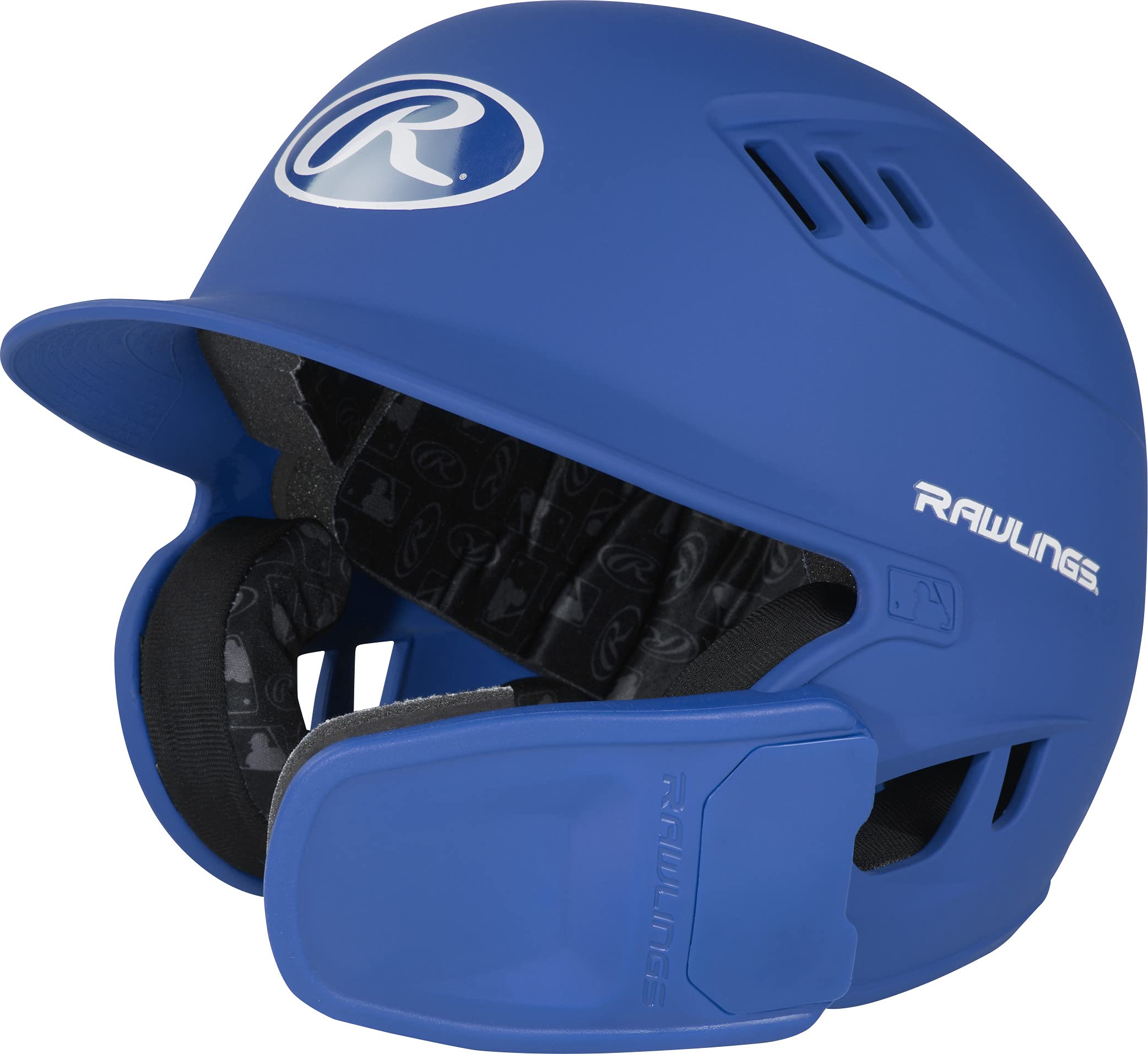 Rawlings | R16 Reversible Ext | Matte Batting Helmet | Reversible Face Guard | Senior | Matte Royal
