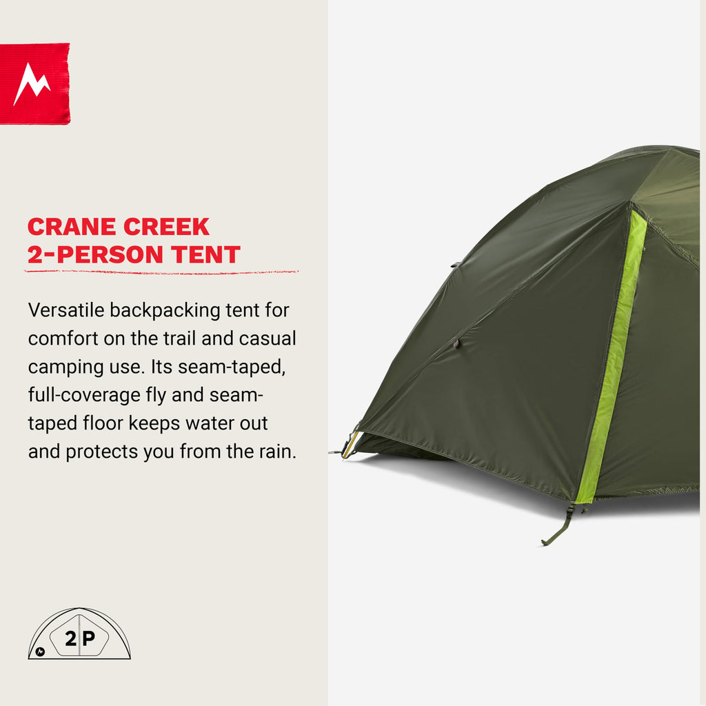 Marmot Crane Creek 2P Tent | Marmot Tent, Two-Person, Lightweight And Durable For Backpacking, Camping, Mountaineering In Fall