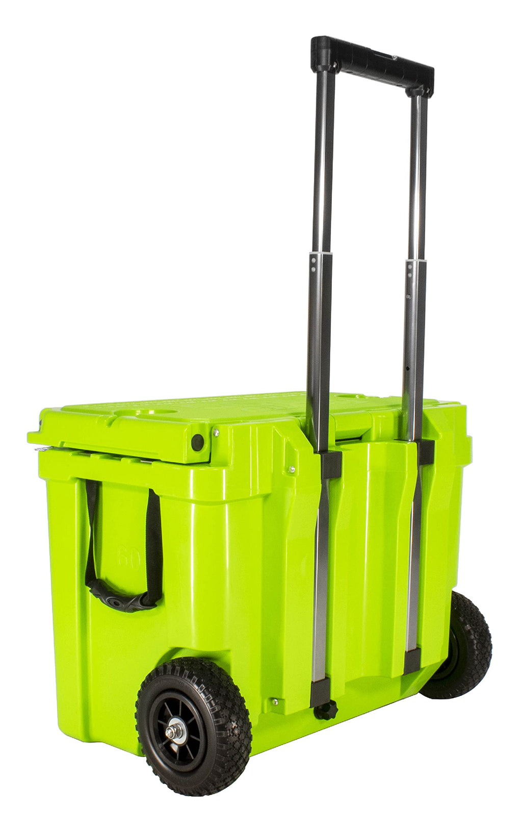Frosted Frog Original Green 60 Quart Ice Chest Heavy Duty High Performance Roto-Molded Commercial Grade Insulated Cooler With Te