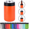 Clear Water Home Goods 4-In-1 Stainless Steel 12 Oz Double Wall Vacuum Insulated Can Or Bottle Cooler Keeps Beverage Cold For Ho