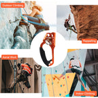 Newdoar Left Hand Ascender Rock Climbing Tree Arborist Rappelling Gear Equipment Ce Certified Rope Clamp For 8~13Mm Rope(Left Or