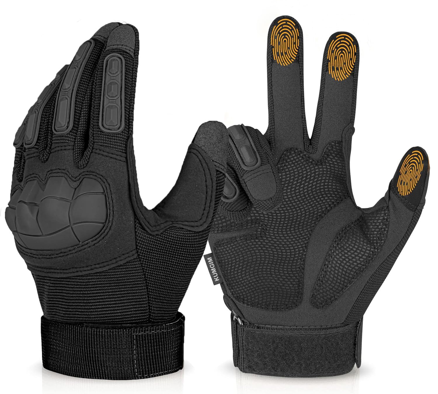 KUMGIM Outdoor Touchscreen Gloves for Work Motorcycle Climbing Hiking Black