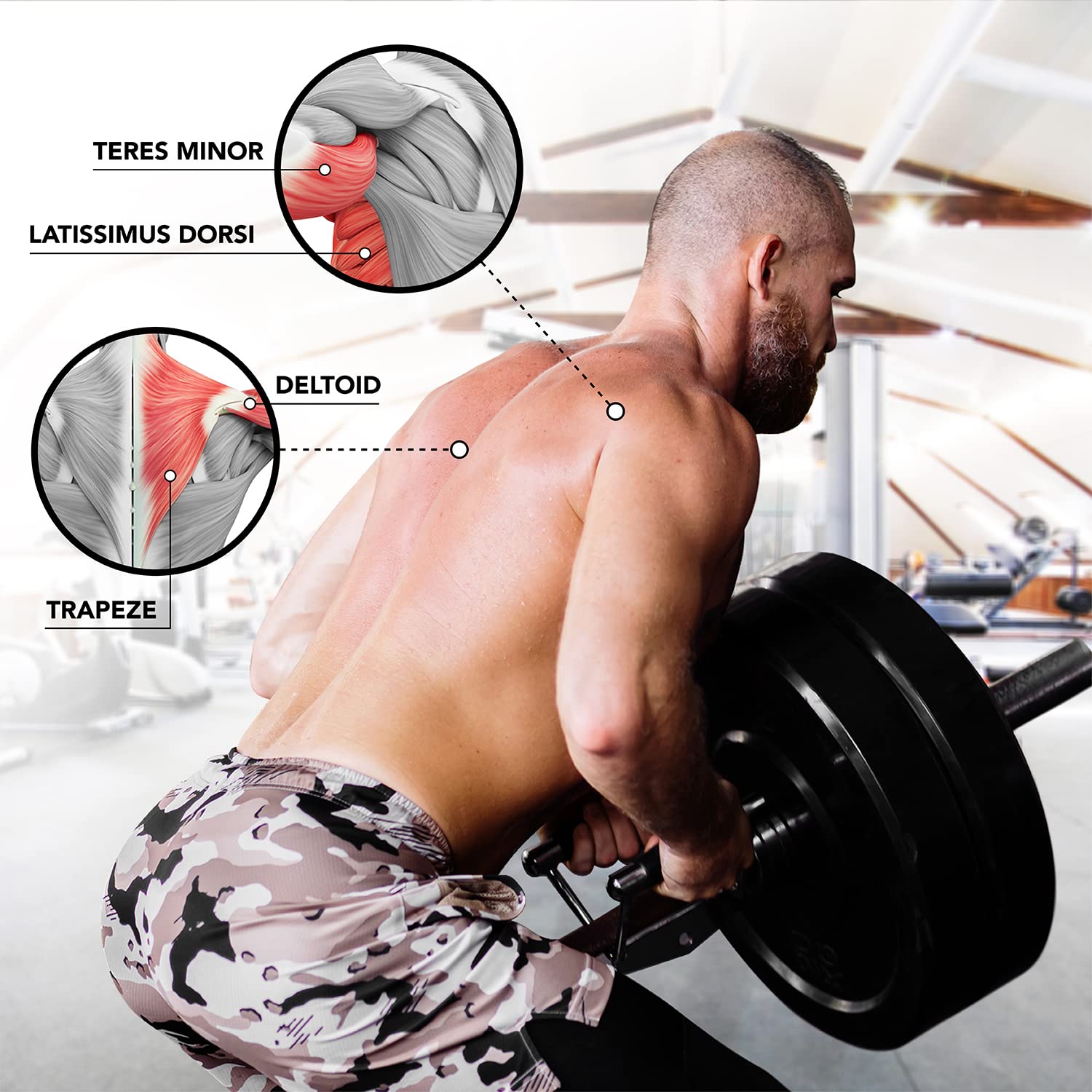Yes4All T-Bar Row Plate Post Insert Landmine - Fit 2    Olympic Bars - Full 360    Swivel & Easy To Install (Black)