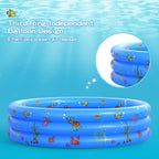 Garden Round Inflatable Baby Swimming Pool, Portable Inflatable Child/Children Little Pump Pool,Kiddie Paddling Pool Indoor&Outd