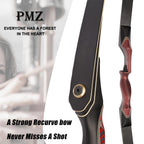 Pmz Recurve Bow And Arrow Set, Newset Professional Aldults Archery Hunting Bow Kit, 60'' Wooden Takedown Bow, For Youth Beginner