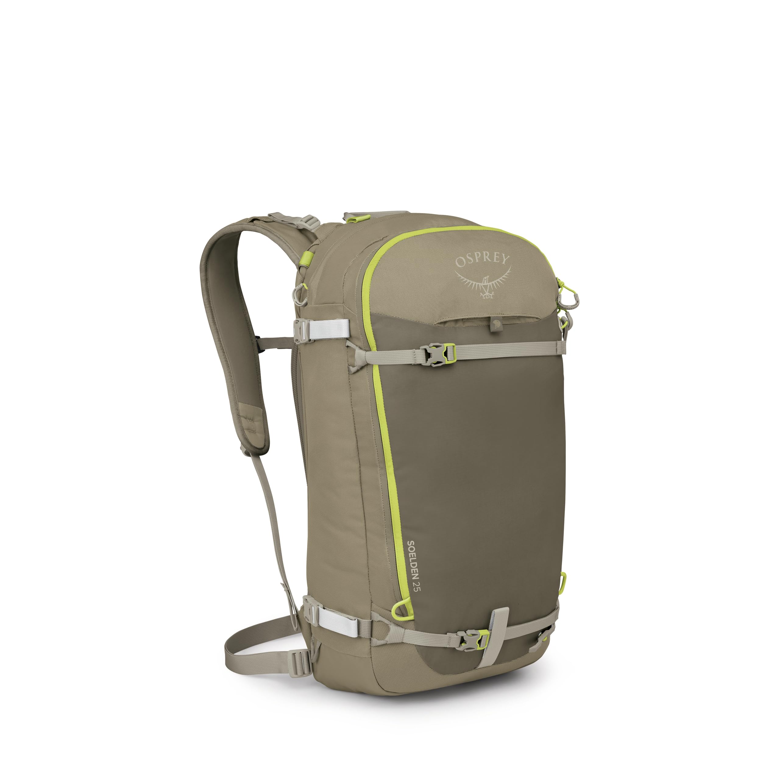 Osprey Soelden 25L Ski and Snowboard Backpack - Lightweight Mens Backcountry Pack - Avalanche Safety Access - Diagonal/A-Frame 