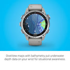 Garmin Descent Mk3, Dive Computer And Multisport Gps Smartwatch, Fog Gray