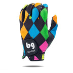 Bg Bender Golf Glove  Wear On Left  (Argyle, Mens Ml)