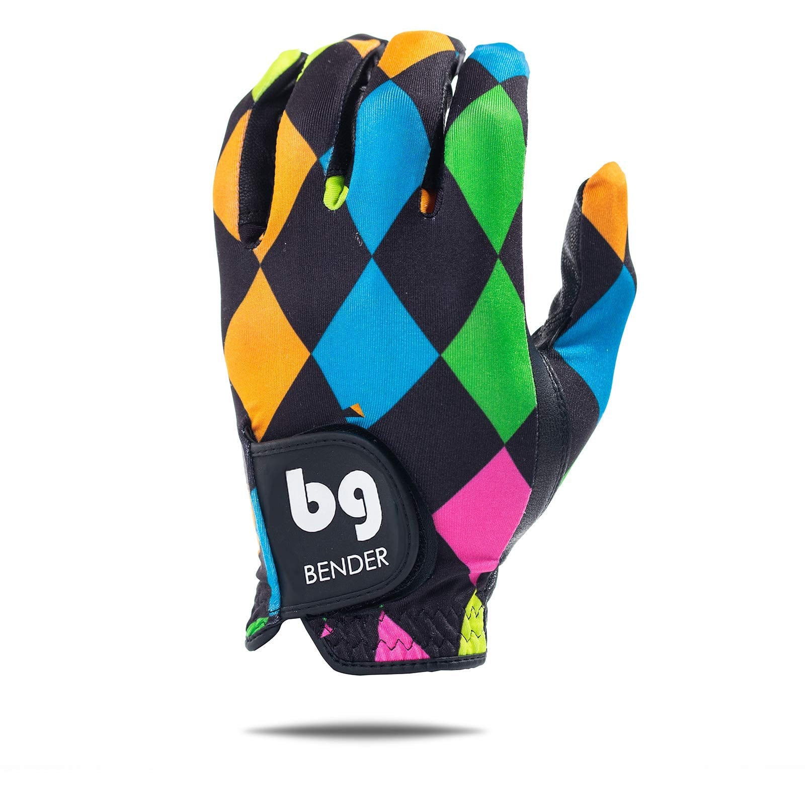 Bg Bender Golf Glove  Wear On Left  (Argyle, Mens Ml)