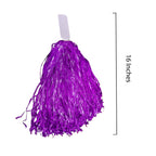 Windy City Novelties 12 Pack Purple Cheerleader Pom Poms  Cheerleading Supplies Team Spirit Team Colors Sporting Events Hallowee