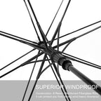G4Free 62 Inch Clear Golf Umbrella Transparent Auto Open Large Stick Umbrella Oversized Umbrella Windproof Waterproof With Sleev