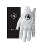 Footjoy Mens Pure Touch Limited Golf Gloves White Large, Worn On Left Hand