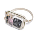 Clear Bag for Stadium Events, Small Clear Fanny Pack for Women Men, Stadium Approved Crossbody Purse, Transparent TPU Waist Pack