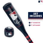 Franklin Sports Mlb 21'' Soft Sport Bat & Ball - Blue - Lightweight Kids Bat + Ball